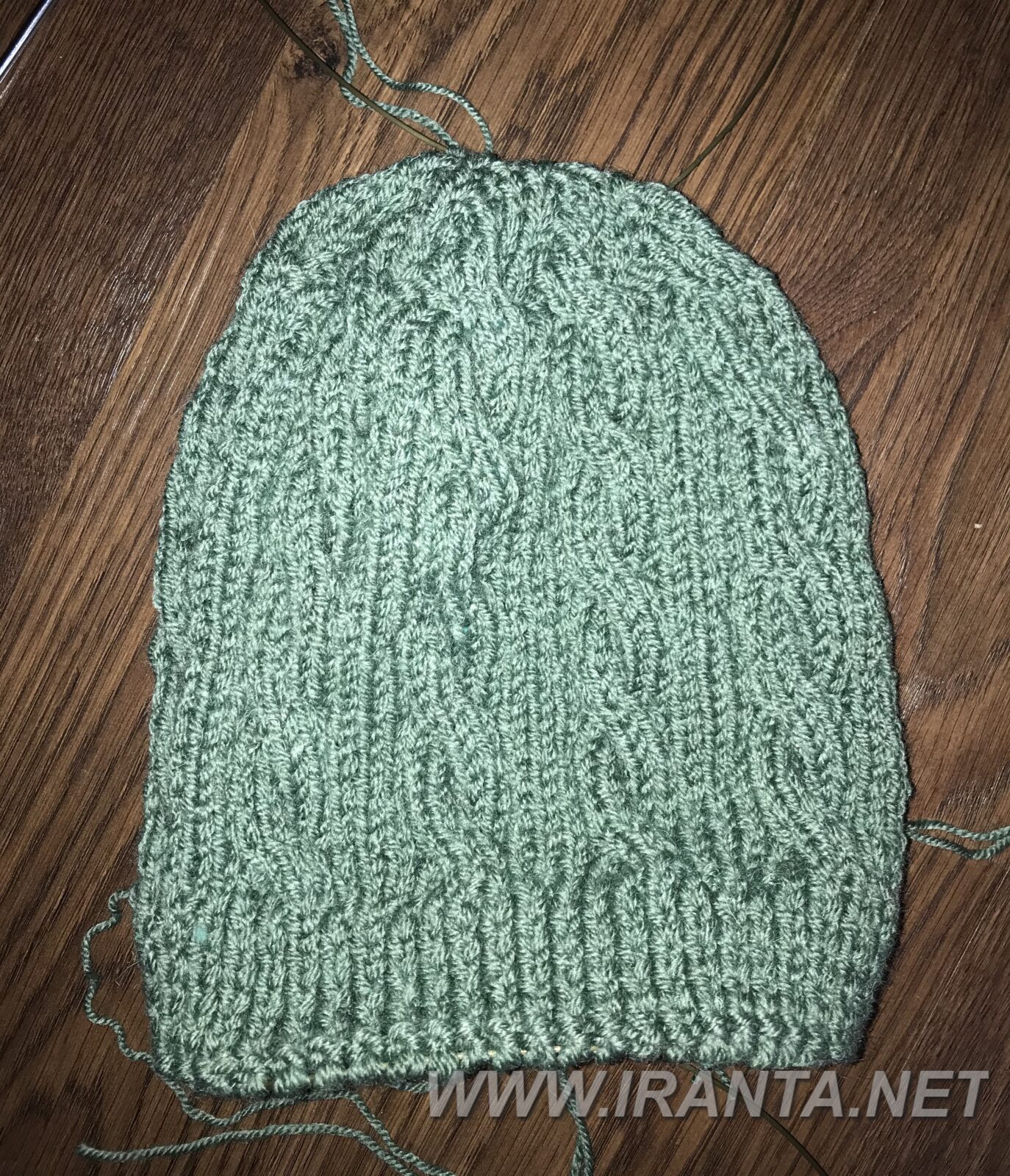 Зимний комплект "Тростник": двойная шапочка и снуд