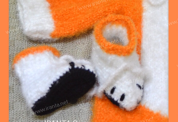 Пинетки-носочки для малыша "Лисенок"