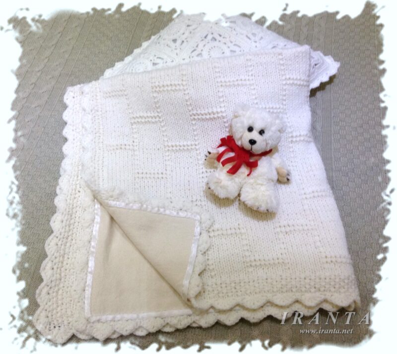 Плед-одеяло для малыша с байковой подкладкой